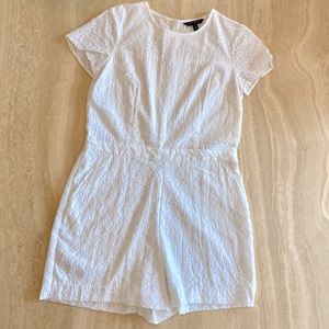Banana Republic White eyelet romper, size 4.